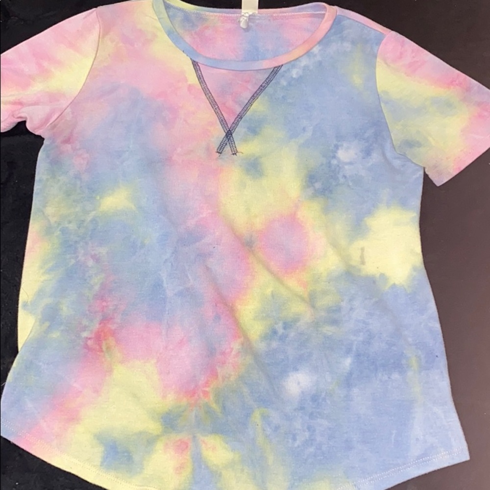Tie-dye short sleeve t-shirt